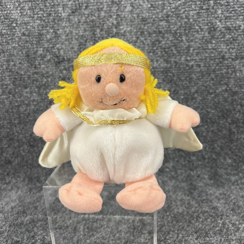 1996 Stuffins 6" Plush Beanie Baby Christmas Angel Vintage